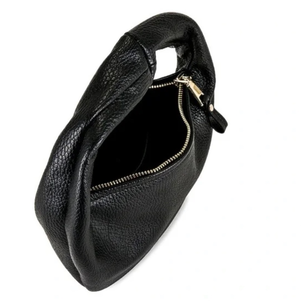 Flattered Alva Mini Bag in Black Pebbled Leather